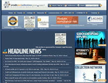 Tablet Screenshot of creditandcollectionnews.com